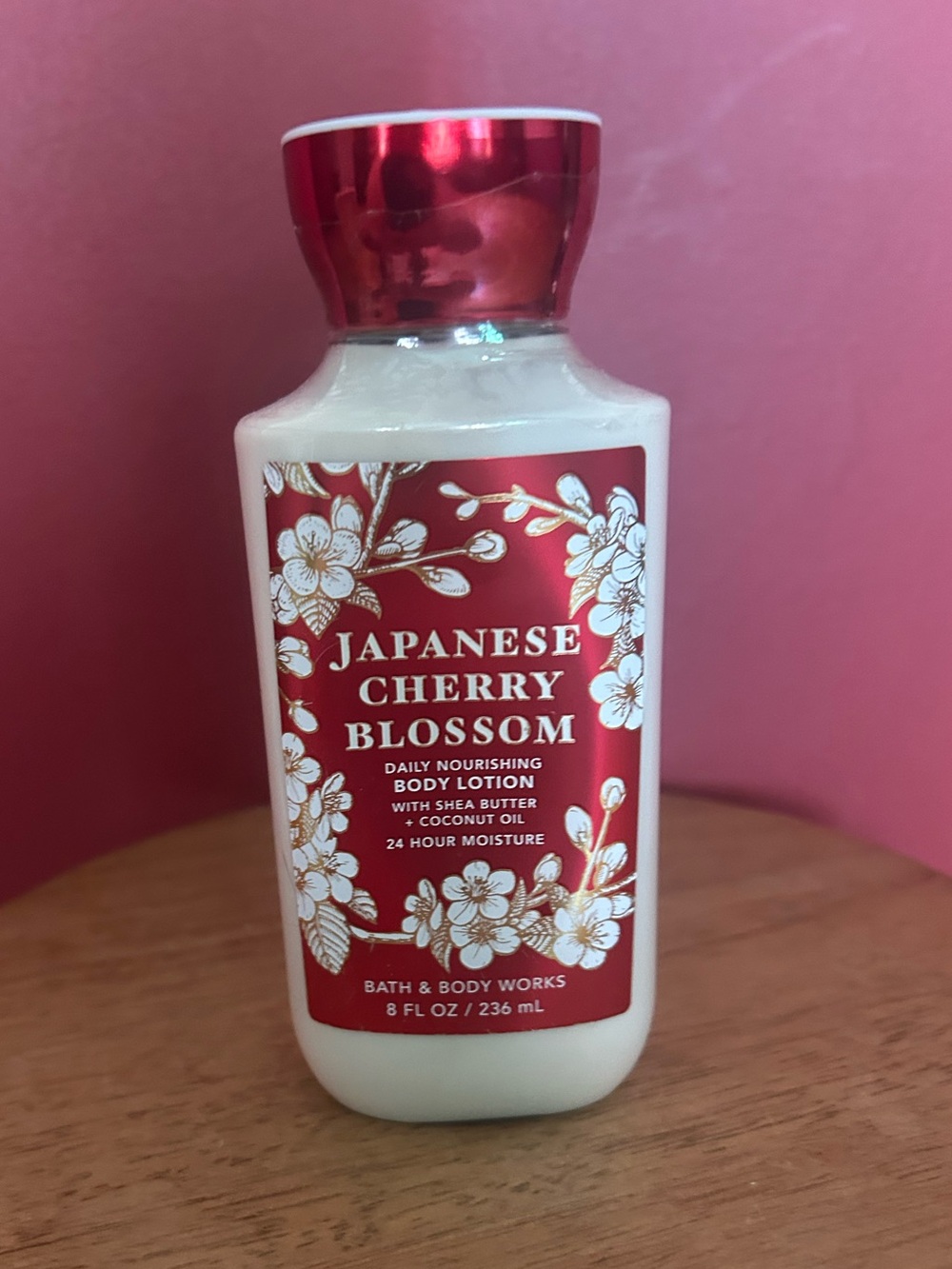 Bath & Body Works Japanese Cherry Blossom Body Lotion - Red and White